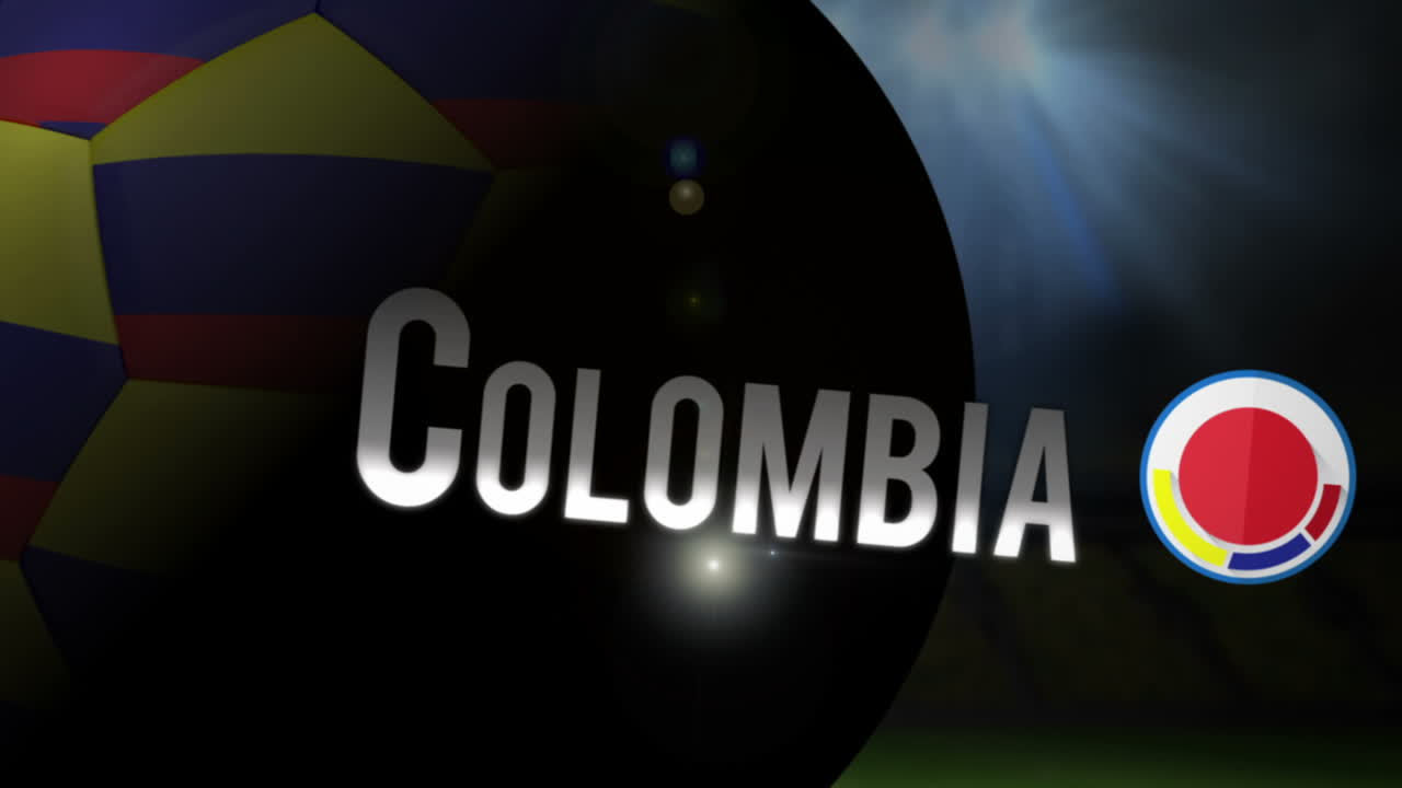 콜롬비아 월드컵 2014 축구 애니메이션