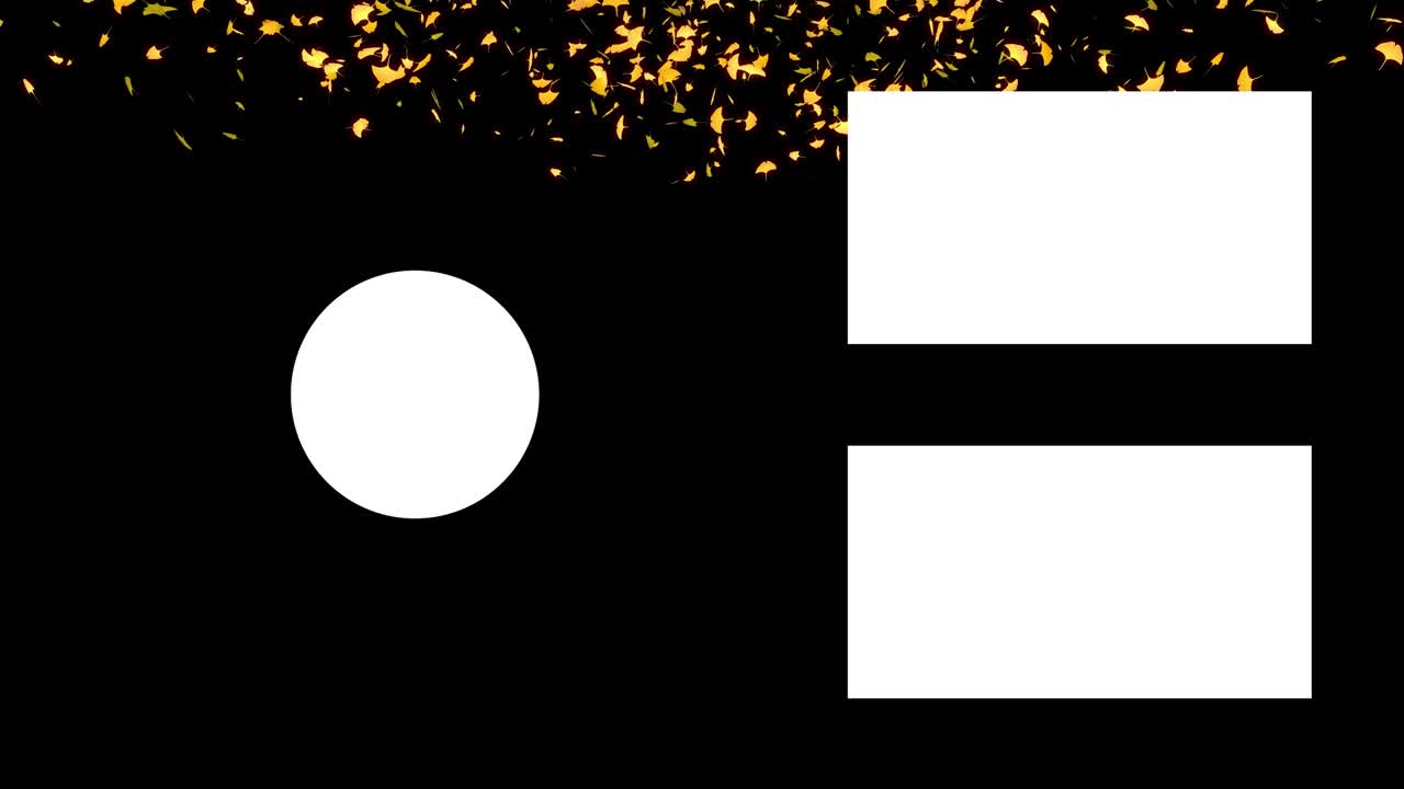 가을 잎 입자 유튜브 엔드 카드 엔딩 스크린 모션 그래픽