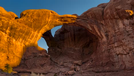 el parque nacional de los arcos, el arco doble, utah, estados unidos