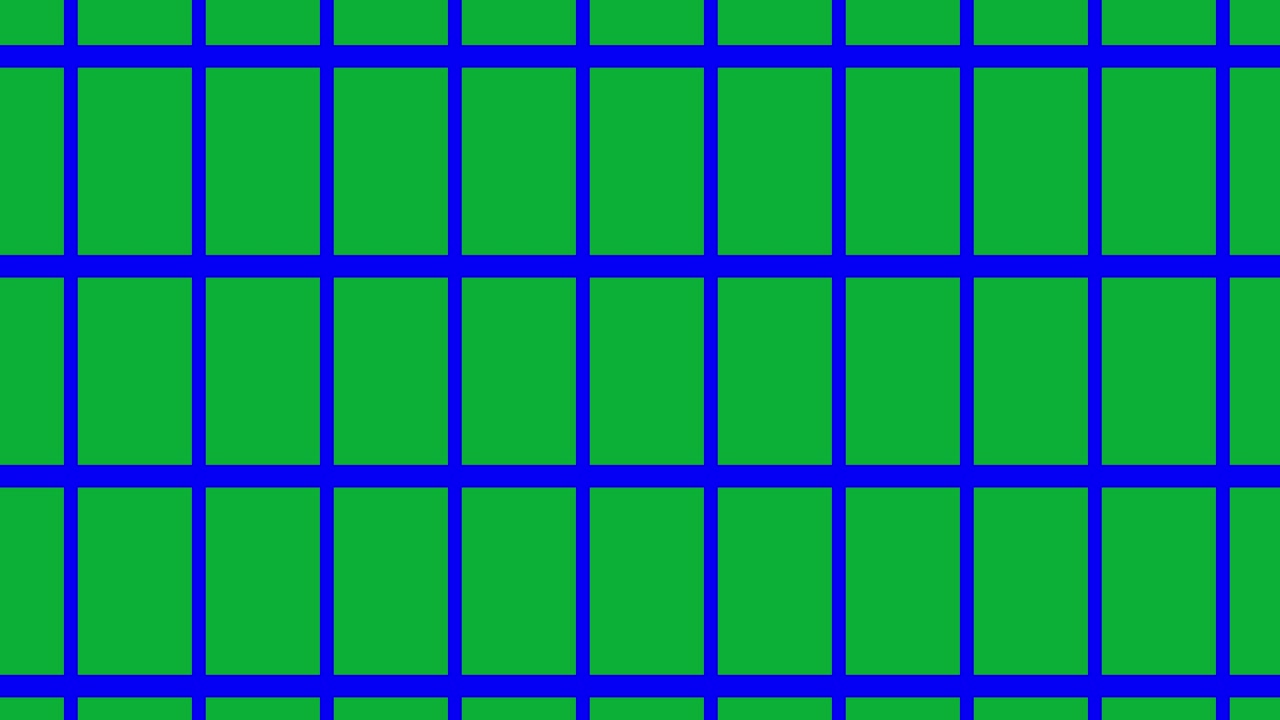 Grid wipe square rectangle shape transition animation background on green screen alpha channel visual effect motion pattern colour blue