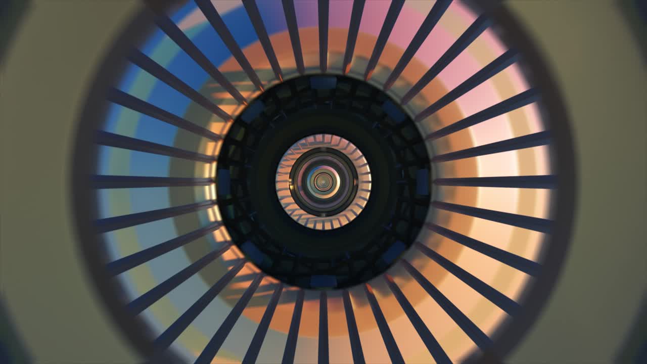 Abstract Tunnel futuristico