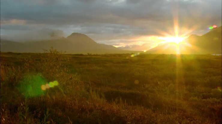 Atardecer Sobre Valle de Alaska