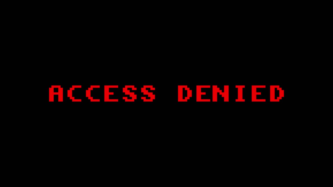 Access Denied Pixel Art