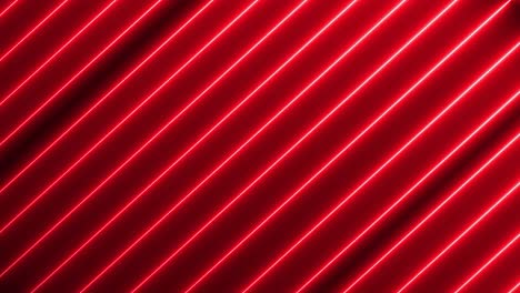 neon lights glowing futuristic trendy red color seamless neon light line technology motion background.