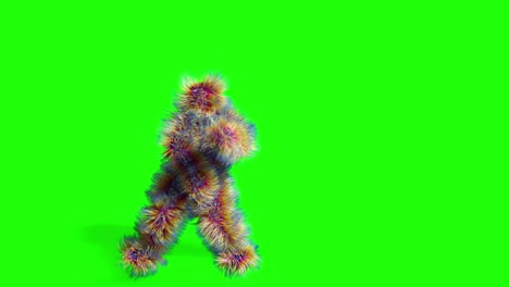 animación de criaturas peludas