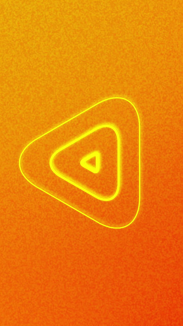 diseño de triángulo geométrico abstracto en fondo naranja