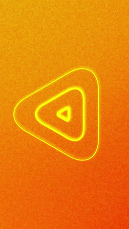 abstract geometric triangle design on orange background