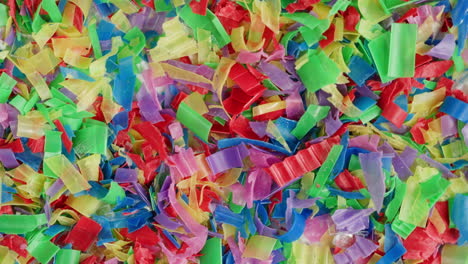 colorful recycled plastic pieces