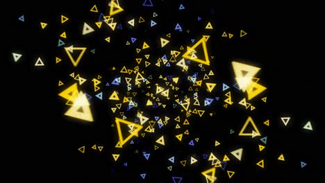 patrón de triángulos brillantes abstractos