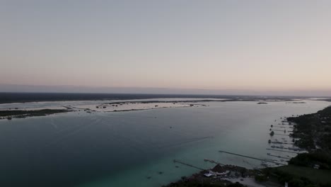 stunning sunset scenery over coastal island in mexico