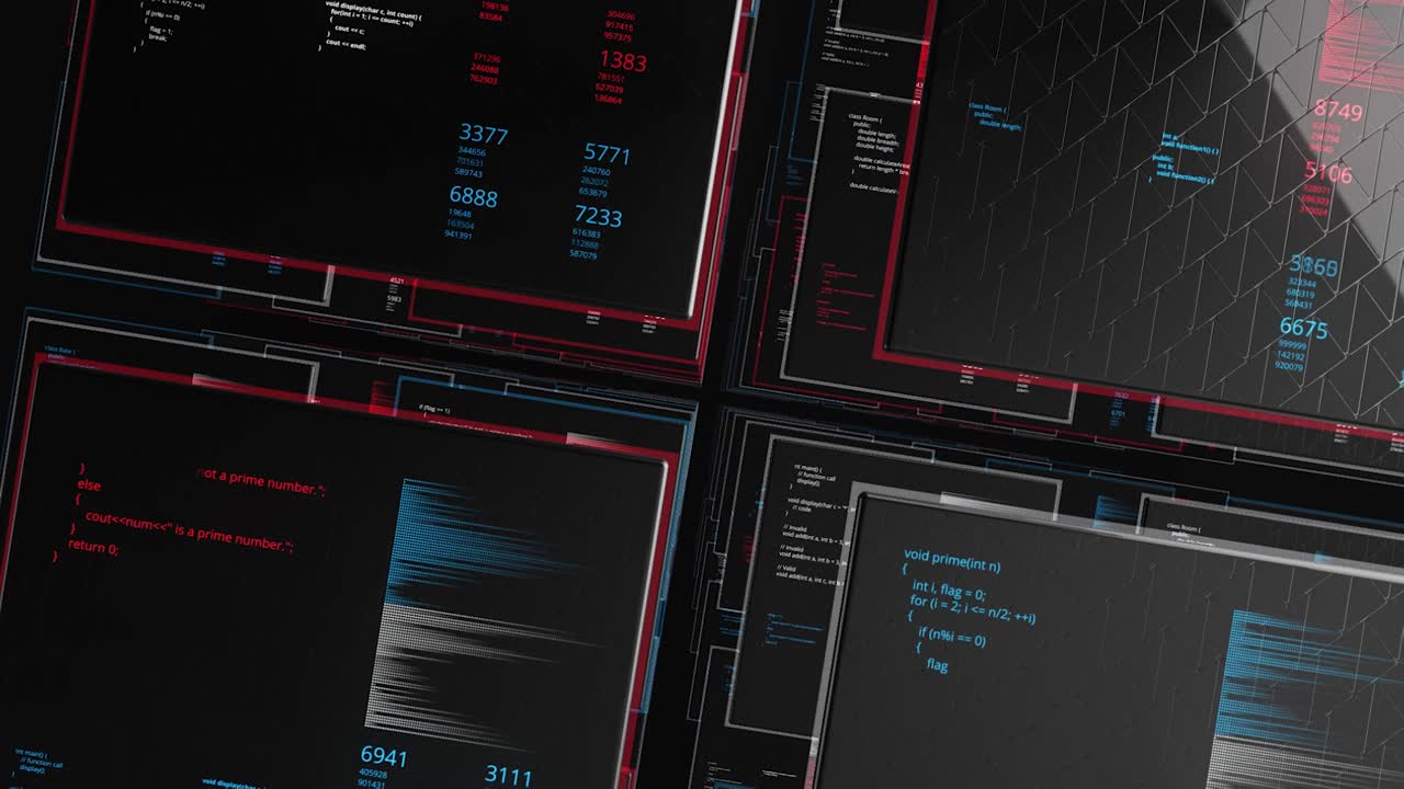 추상적인 디지털 인터페이스