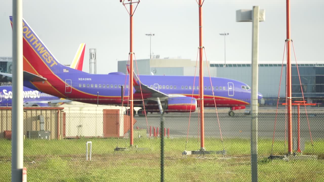 Southwest Airlines plane 4k hd