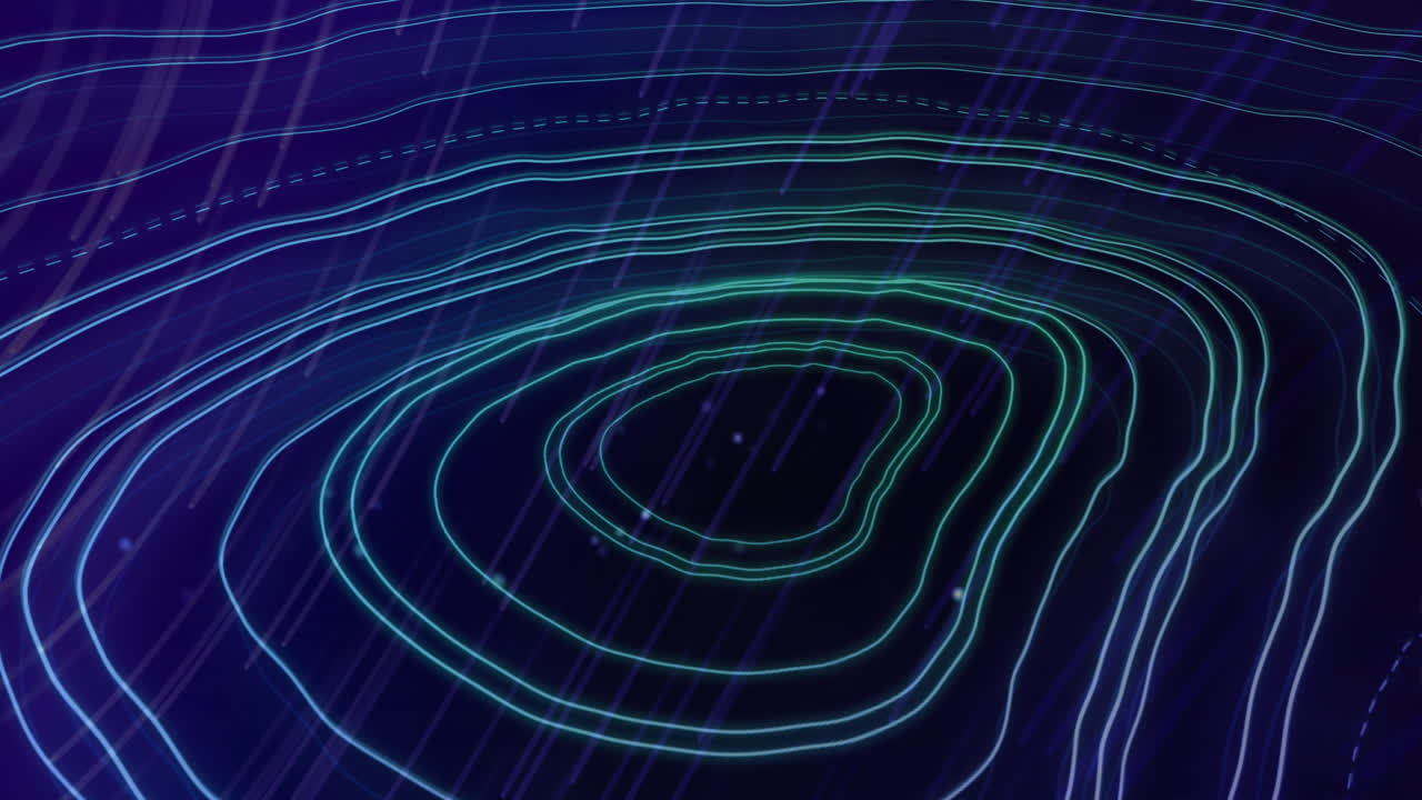 Animation of light trails over moving shapes
