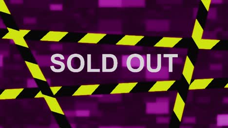 sold out pixel computer screen animation