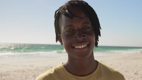 man standing on the beach 4k