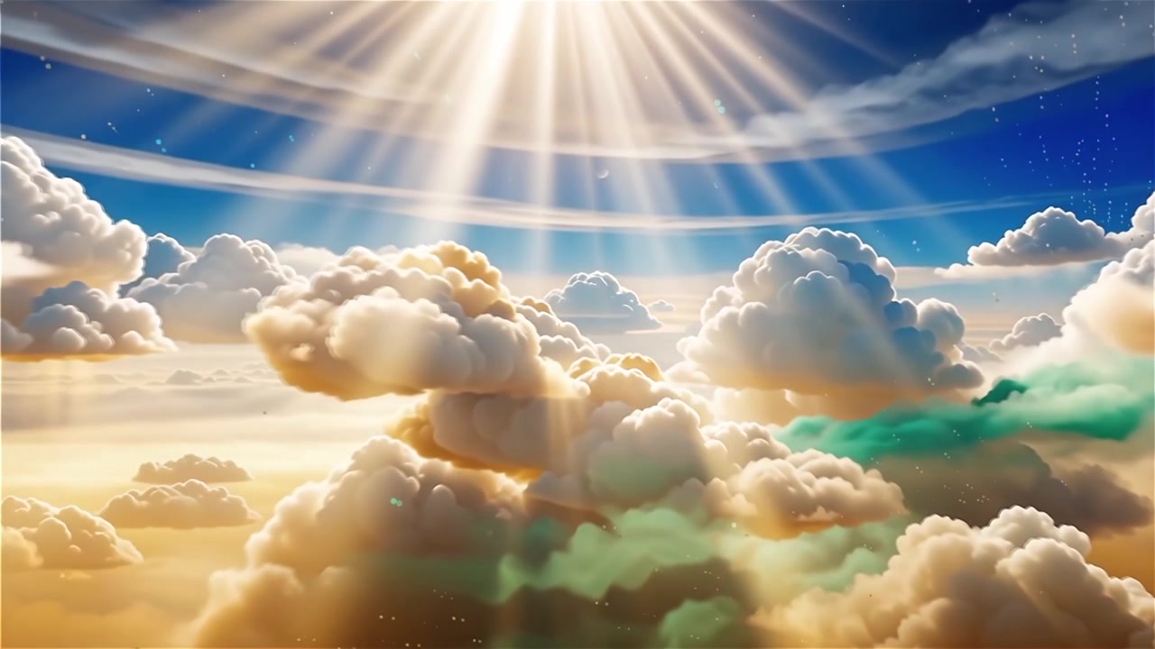 Sfondo di Adorazione Cristiana con Luce Celeste