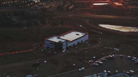 capture mystique of unfinished, abandoned development amidst desolate cityscape