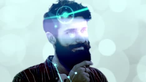 hipster de la red conceptual