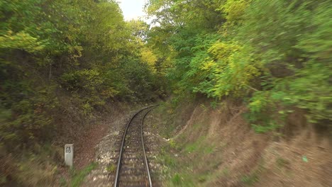 El-Ferrocarril-De-Vía-Estrecha-Ródope-En-La-Línea-Septemvri-Dobrinishte