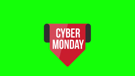 Cyber-Monday-sale-sign-banner-for-promo-video.-Sale-badge.-Special-offer-discount-tags-with-Alpha-Channel-transparent-background.