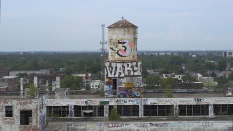 4k-drone-view-of-abandoned-manufacturing-plant-in-Detroit-24