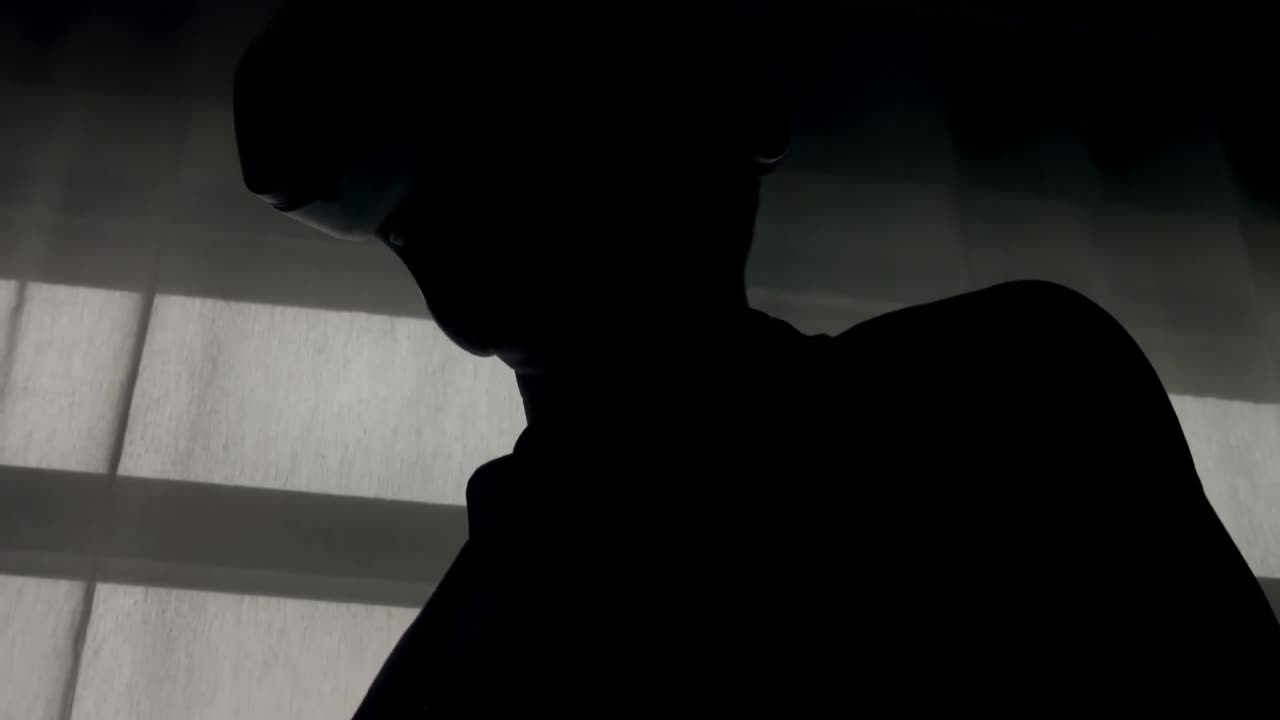 가상 현실 헤드 ⁇  4k를 사용하는 사업가