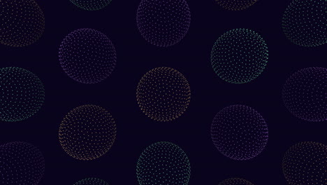 vibrant circles in symmetrical pattern on black background