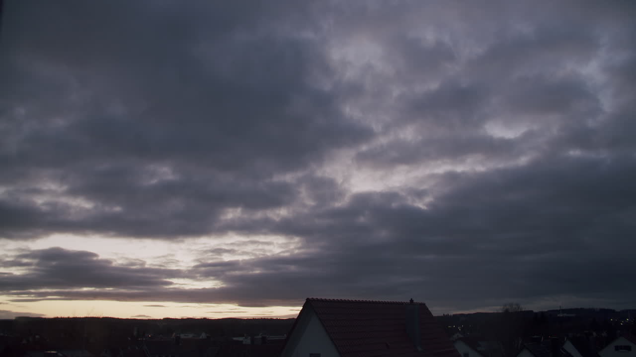 Super wide Timelapse shot of a sunset in Wei&szlig;enhorn, South Germany
