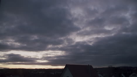 super wide timelapse shot of a sunset in weißenhorn, south germany