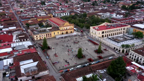 aerial view of the city of san cristobal de las casas in chiapas, mexico