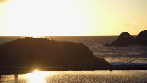 land's end golden hour in san francisco