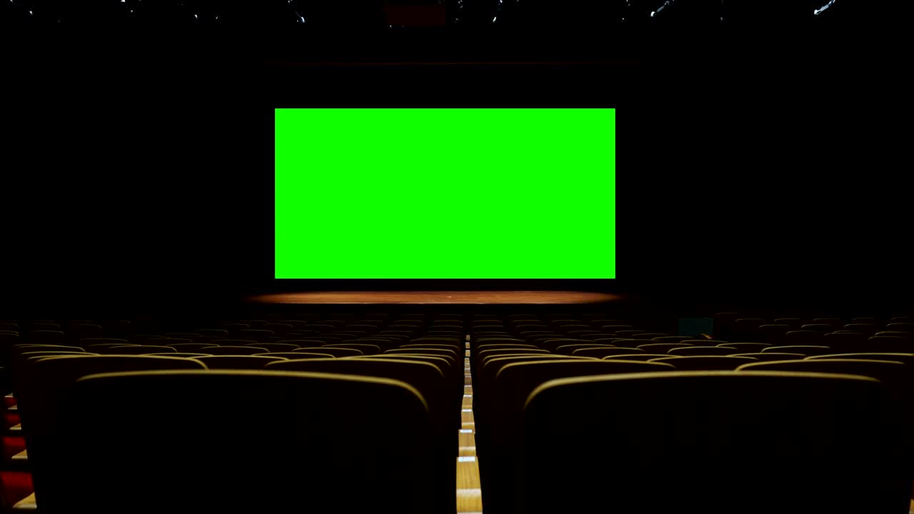 녹색 스크린 크로마 키 시네마 극장 스크린