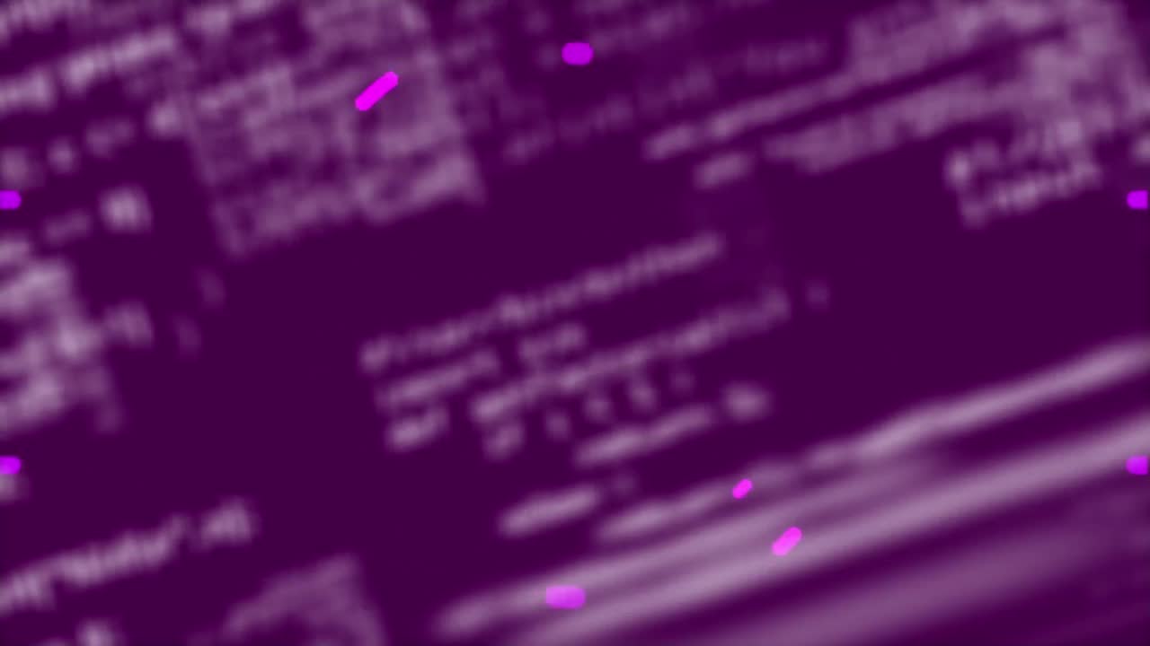 animación del escaneo del alcance sobre el procesamiento de datos y líneas azules sobre fondo negro