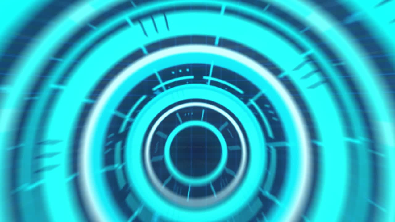 animación de texto de 6g sobre escaneo de alcance y procesamiento de datos