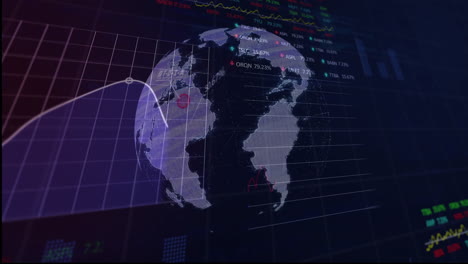 Animación-De-Datos-Financieros-Globales-Y-Tendencias-Del-Mercado-De-Valores-Sobre-La-Tierra-En-Rotación