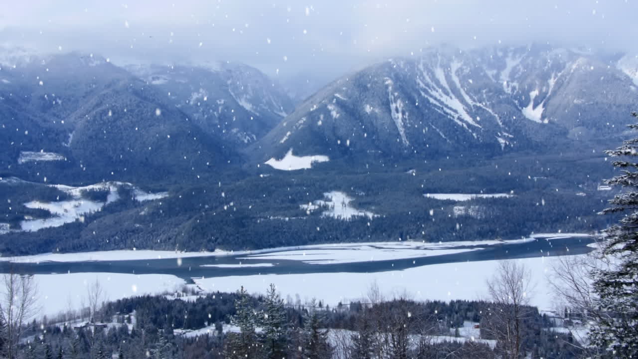 시골 의 겨울 풍경