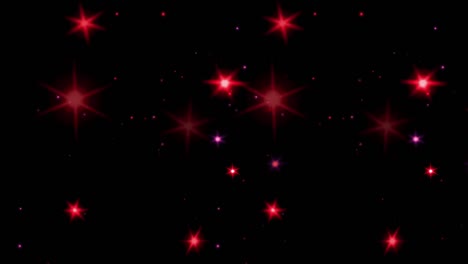 la animación la luz roja brilla sobre un fondo negro.
