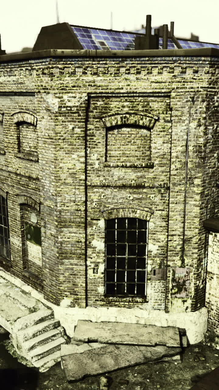 Abandoned industrial building reveals hidden urban beauty at sunrise