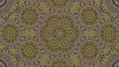 animación abstracta de fondo con caleidoscopio