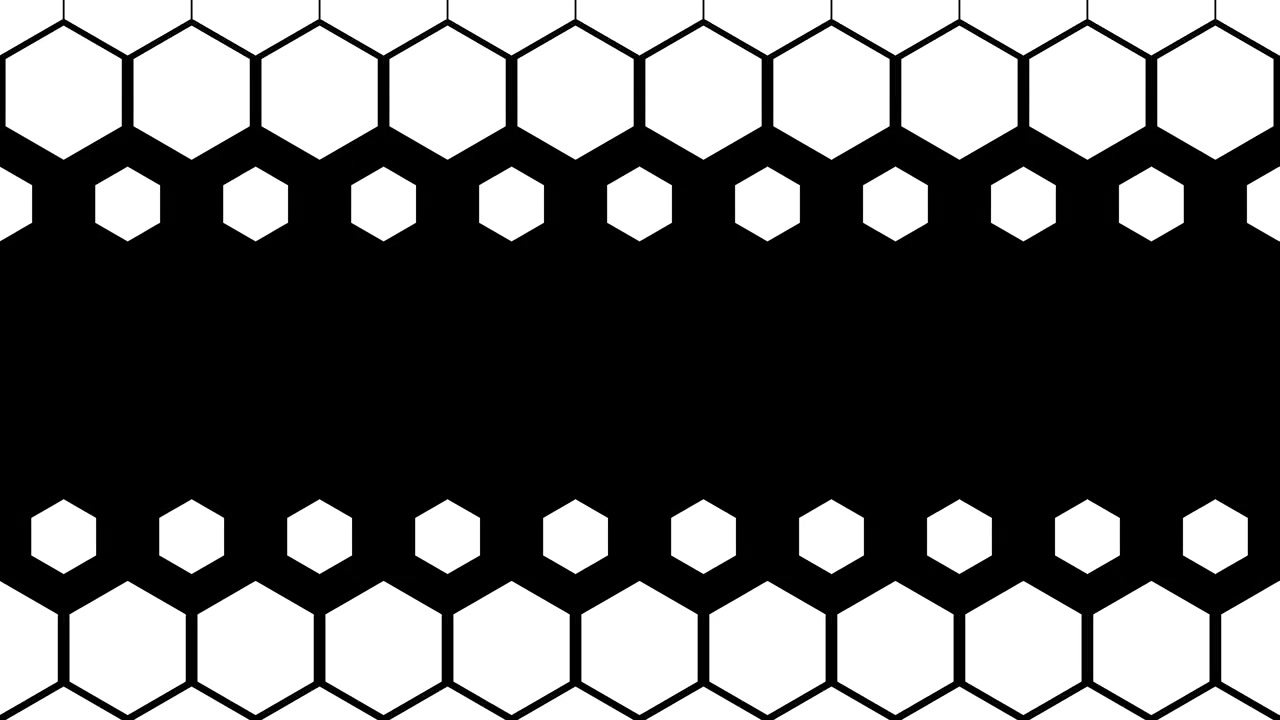 Abstract Hexagonal Pattern Transition Animation