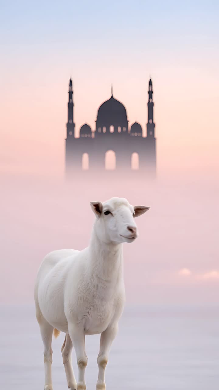Eid al-Adha Moschea Sfondo islamico 4K
