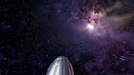 space exploration view from a starship