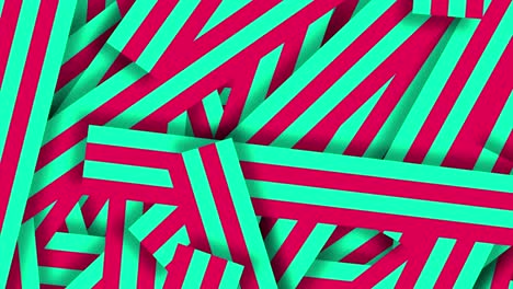 3d line pink and green design