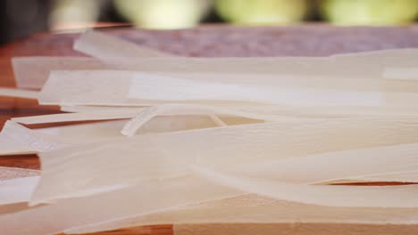 raw rice noodles