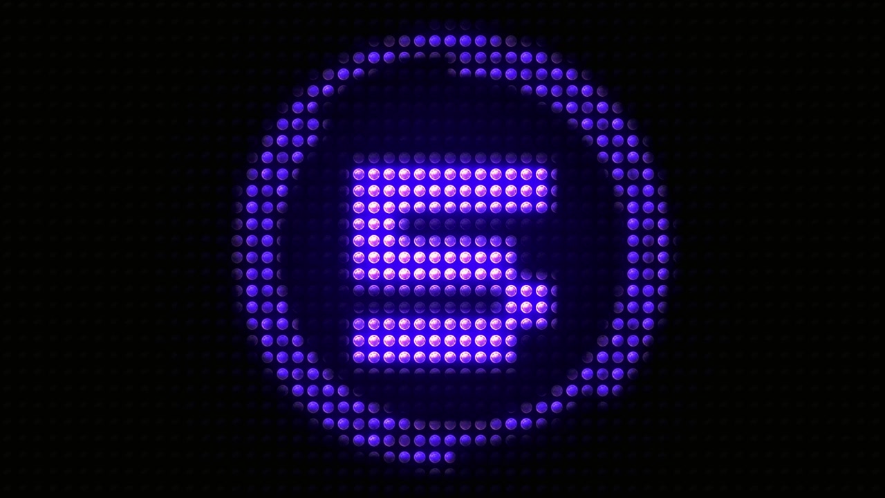 Digital Countdown Timer with Purple LED Dot Matrix Display