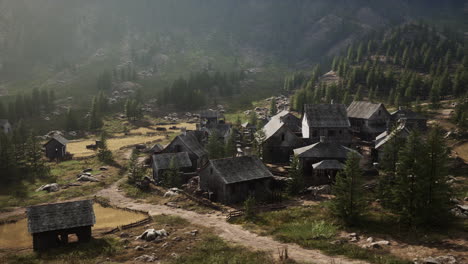 beautiful old houses in the mountains