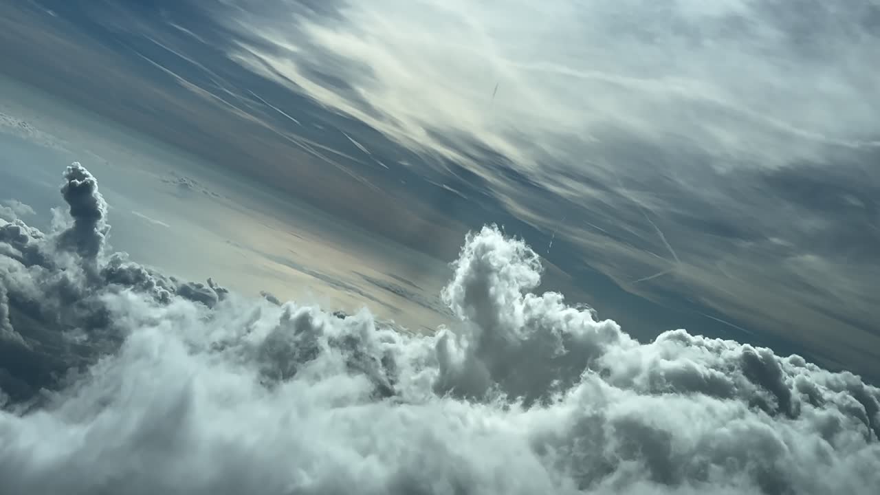 Stunning Aerial View of Fluffy Clouds from Above