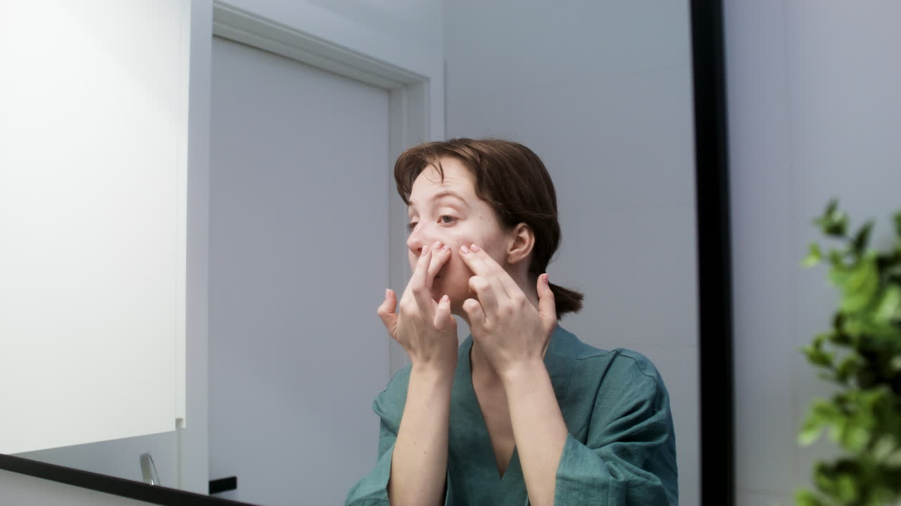 Woman in the bathroom