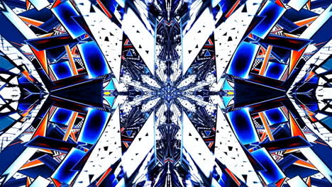 vibrant abstract symmetrical geometric pattern