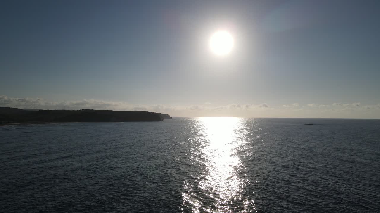 자연의 아름다움 태양 바다